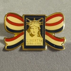 Vintage Liberty 1886-1986 Patriotic Ribbon Statue of Liberty
Lapel Hat T…